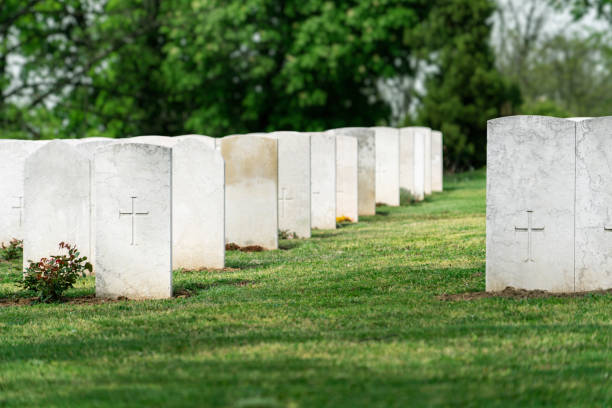 istock Military memorial cemetery. 1393788101