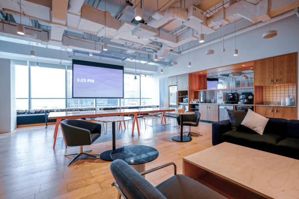 istock Interior of modern office lobby 1393788368