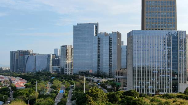 istock Town buildings, office buildings, office buildings 1393788372