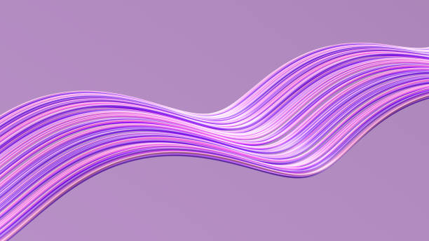 istock Striped waves on colorful background 1393795027