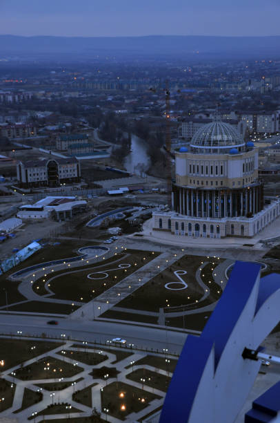 istock Evening panorama of Grozny 1393796639