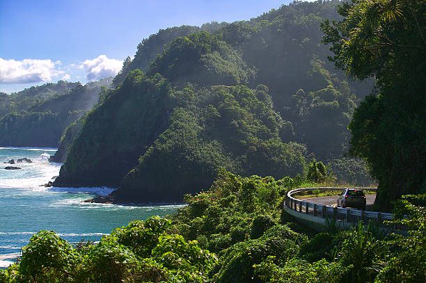 estrada para hana - maui imagens e fotografias de stock