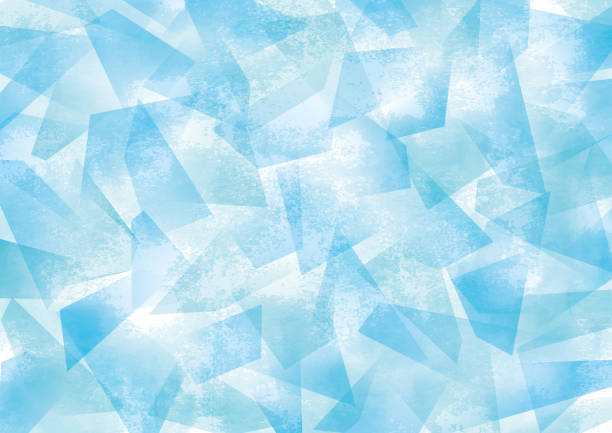 氷のような青いグランジ幾何学模様 - 氷点のイラスト素材／クリップアート素材／マンガ素材／アイコン素材