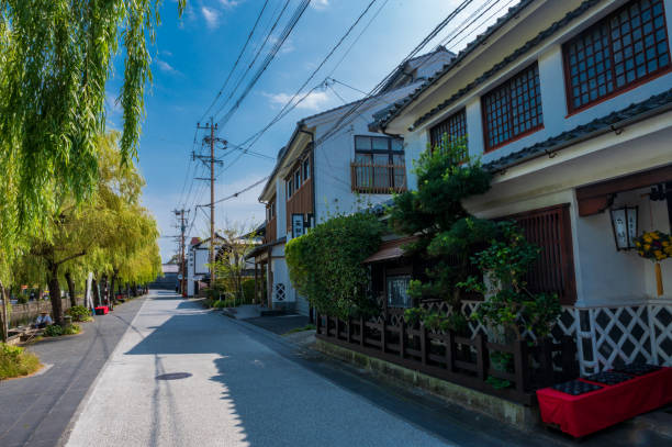 istock Autumn water town Yanagawa cityscape 1393804897