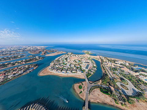 defaultOverview of the touristic town El Gouna overlooking the Red Sea Coastline, Egypt