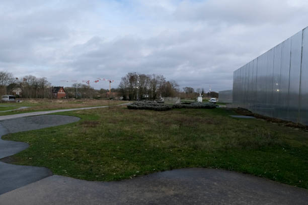 Exterior view of the Louvre-Lens museum i Exterior view of the Louvre-Lens museum in France on February 1st, 2022. lens pas de calais stock pictures, royalty-free photos & images