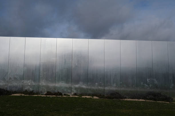 Exterior view of the Louvre-Lens museum i Exterior view of the Louvre-Lens museum in France on February 1st, 2022. lens pas de calais stock pictures, royalty-free photos & images