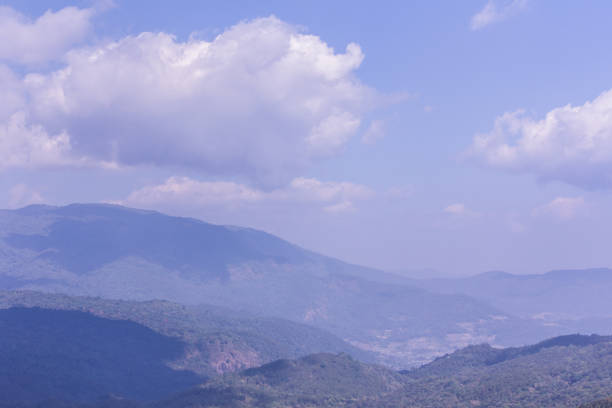 mountain with sky in doi inthanon, Chiangmai Thailand