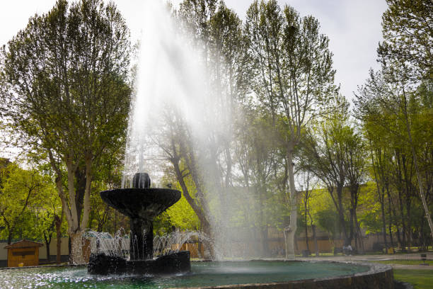 A fountain in the park in Yerevan