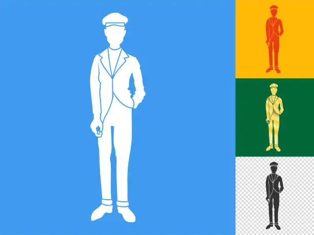 Vector illustration of Icon of a man dressed in a suit