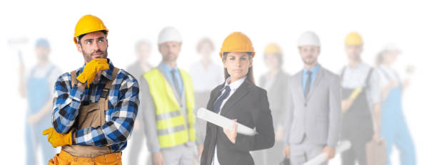 istock Industrial contractors workers people 1393837048