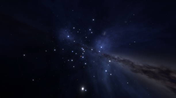 istock Cosmic nebula in space among stars and galaxies. Gas dust clouds nebula in outer space. Birth and expansion of universe. Formation of stars and planets from the nebula. 3d render 1393840224