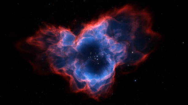 istock Cosmic nebula in space among stars and galaxies. Gas dust clouds nebula in outer space. Birth and expansion of universe. Formation of stars and planets from the nebula. 3d render 1393840242