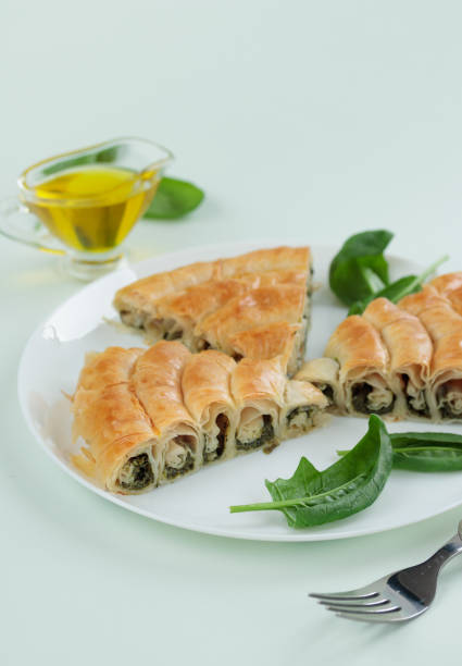 istock Greek Pie Spanakopita with Spinach and Cheese 1393841729