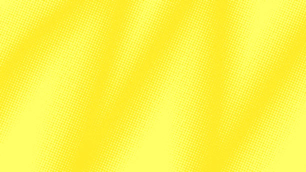 istock Bright lime yellow pop art background in retro comics book style. Cartoon superhero background with halftone dots gradient, vector illustration eps10 1393842359