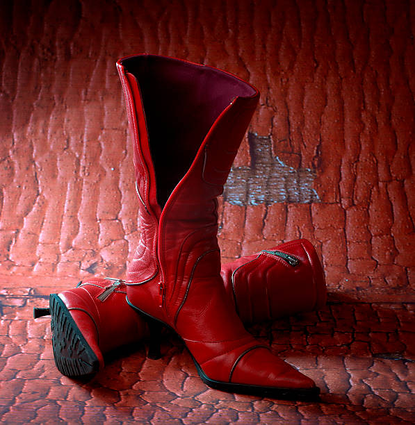 red boots stock photo