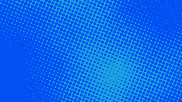 istock Pop art background in retro comics book style with halftone texture blue color. Superhero cartoon fun backdrop design, vector illustration eps10 1393846046
