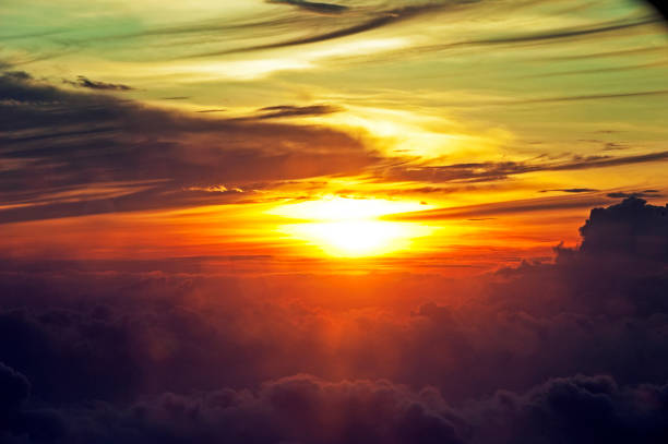 istock Aerial sunset view over coastal Costa Rica 1393846464