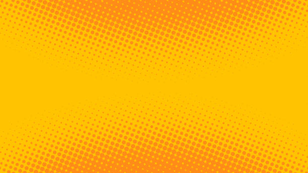 Bright orange and yellow pop art background in retro comics book style. Cartoon superhero background with halftone dots gradient, vector illustration eps10 Bright orange and yellow pop art background in retro comics book style. Cartoon superhero background with halftone dots gradient, vector illustration eps10 orange background stock illustrations