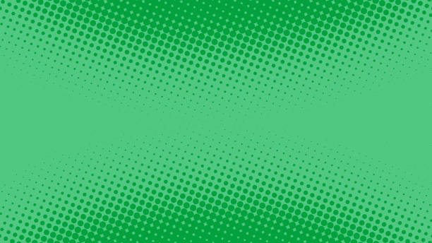 istock Turquoise green dotted retro pop art background in comic book style. Funny superhero backdrop mockup with dotted design, vector illustration eps10 1393847988