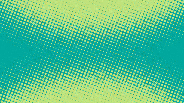 istock Superhero pop art background turquoise green color in retro comic book style, fun dotted background, vector illustration eps10 1393849158