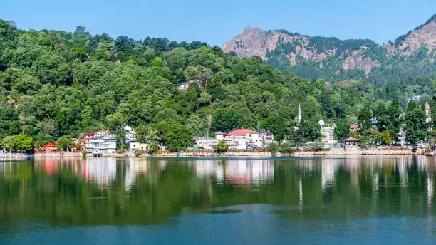 Photo of View of Nainital Lake, Naina Devi Temple and mountains are in the background