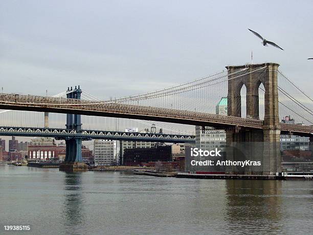 Ponte De Brooklyn Ponte De Manhattan 1 - Fotografias de stock e mais imagens de Acima - Acima, Ao Ar Livre, Brooklyn - Nova Iorque