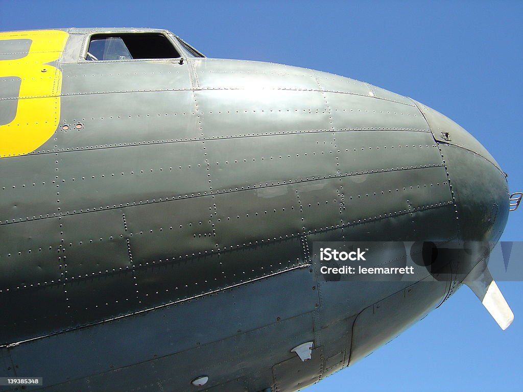 DC - 3 nariz - Foto de stock de Avião royalty-free