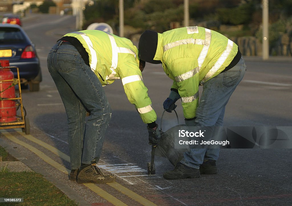 Marcación de carretera - Foto de stock de Calle libre de derechos