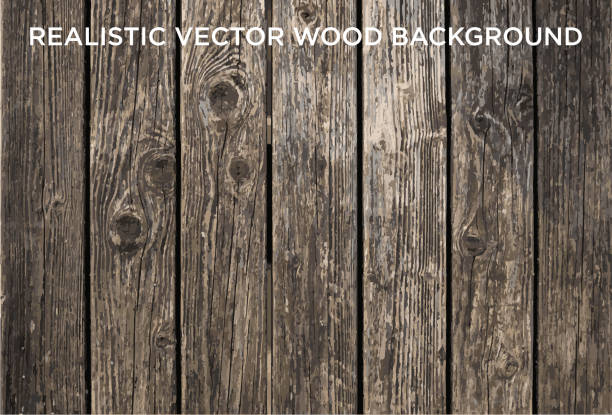 Realistic vector wooden background set (9 of 10), redwood, oak, pine, maple, ash, beech, birch, and particle board in 10 piece collection Realistic vector wooden background (9 of 10) in different wooden plank and board textures, redwood, oak, pine, maple, ash, beech, birch, and particle board in 10 piece collection knotted wood wood dirty weathered stock illustrations
