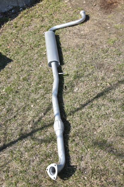 istock New Iron exhaust pipe car resonator 1393855948