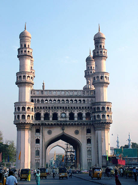 istock Beautiful Charminar monument in Hyderabad, India 139385604