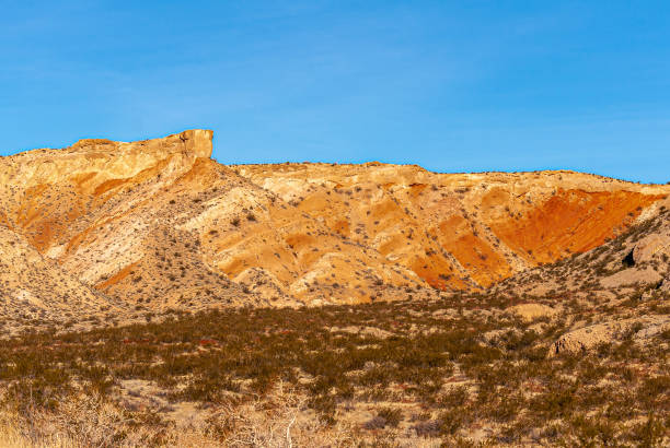 istock Orange-yellow mountain range, Valley of Fire, Nevada, USA 1393857292
