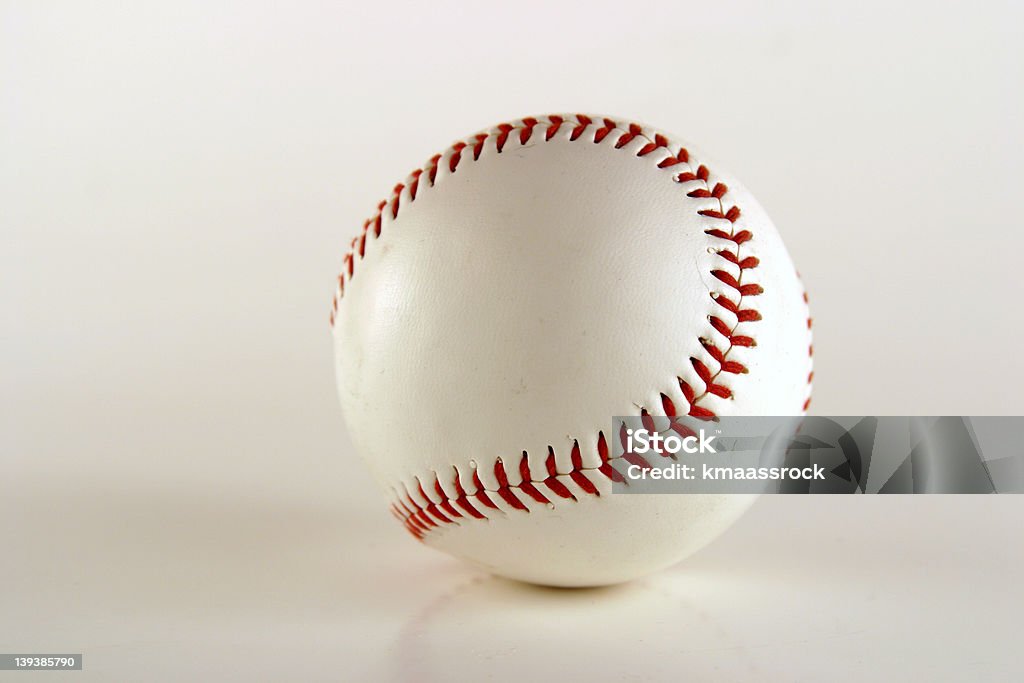Athletics - Baseball Baseball on white. Cut Out Stock Photo
