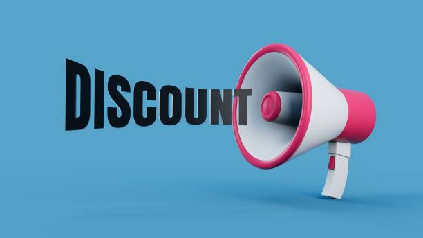 istock Megaphone Discount Announcement Social Media Background 1393858478