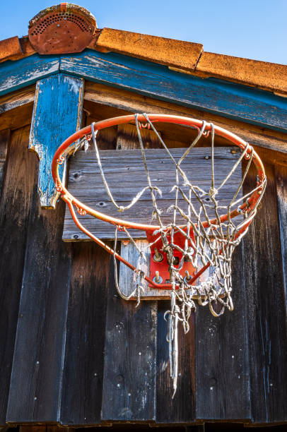 istock typical basketball hoop at a farm 1393859339