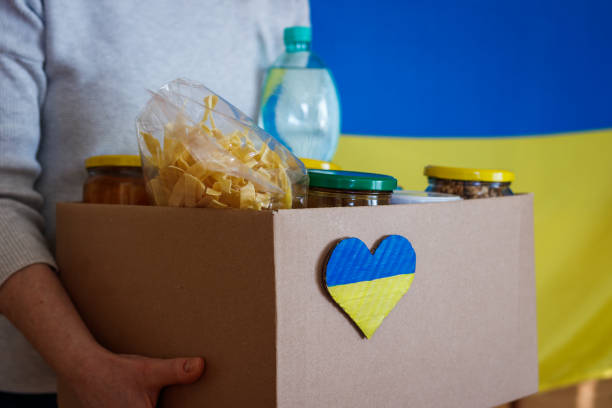 istock Humanitarian aid for Ukrainian refugees 1393862041