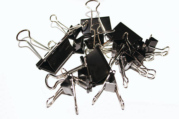 binder clips stock photo