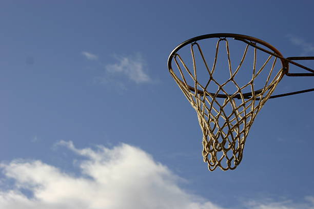 istock Basketball net against cloudy sky. 139386360