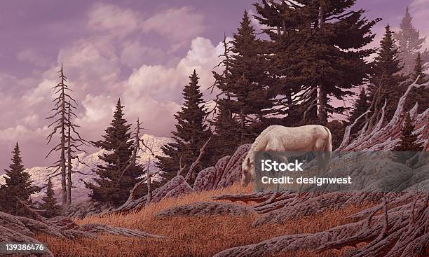 Foto de Wild Horse e mais fotos de stock de Agricultura - Agricultura, Arte, Arte e Artesanato - Assunto
