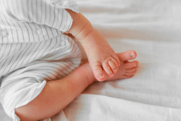 istock Cute sleeping newborn baby 1393865677