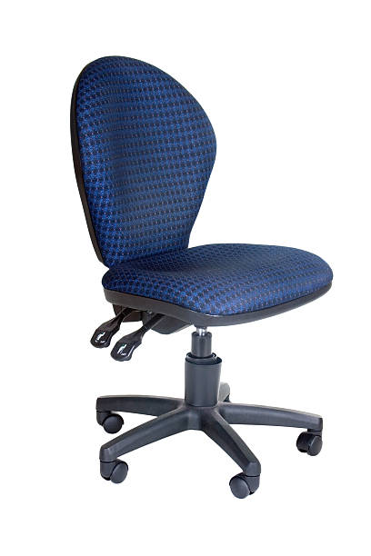 Comfortable office chair (with path) stock photo