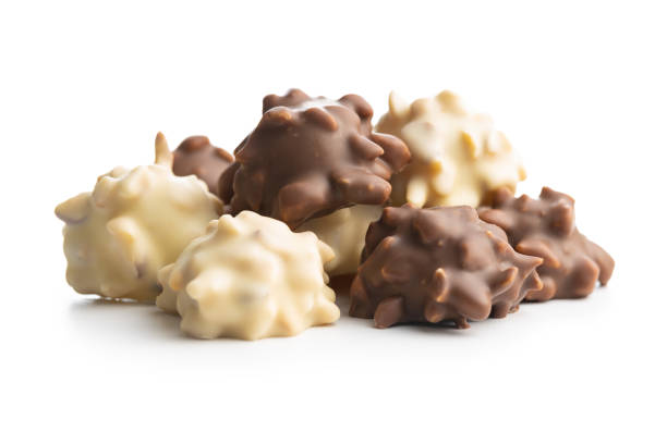 istock Chocolate truffles. Sweer pralines. 1393867795