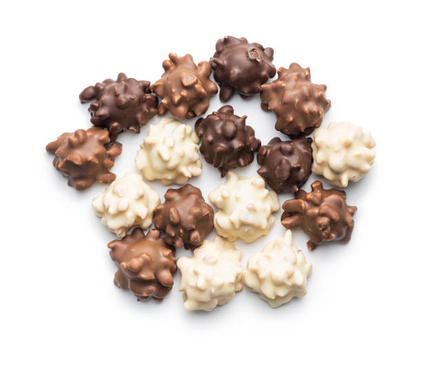 istock Chocolate truffles. Sweer pralines. 1393867845