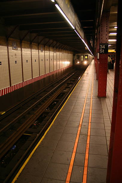 istock W Train at 34th Street 139387162