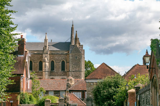 istock Rochester Cathedral in Kent, England 1393873090