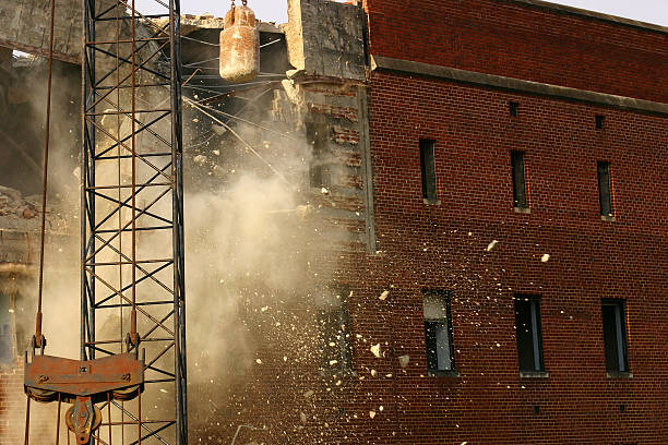 istock Demolition, Wrecking ball and crane 139387330