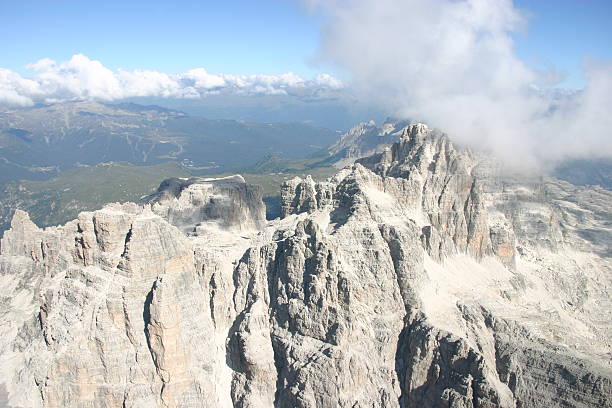 Panorama dos Alpes - fotografia de stock