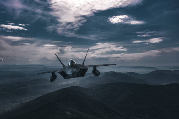 istock Jet fighters flying over the clouds. 1393876436