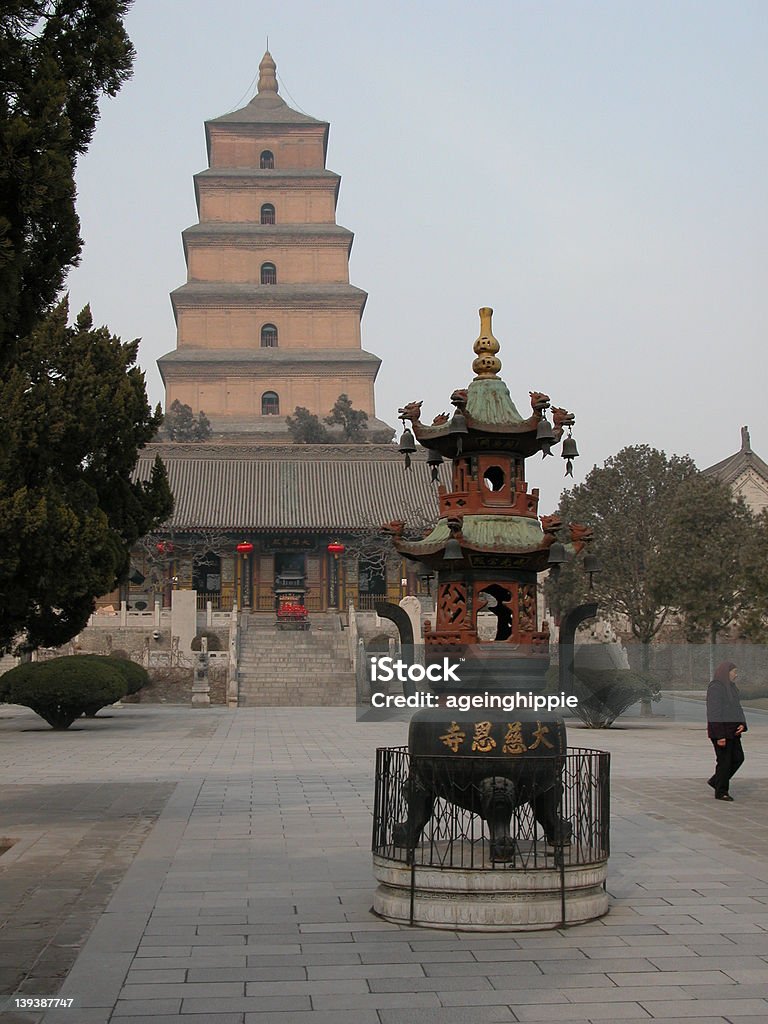 Große Wildganspagode, Xi'an,, China - Lizenzfrei Buddhismus Stock-Foto